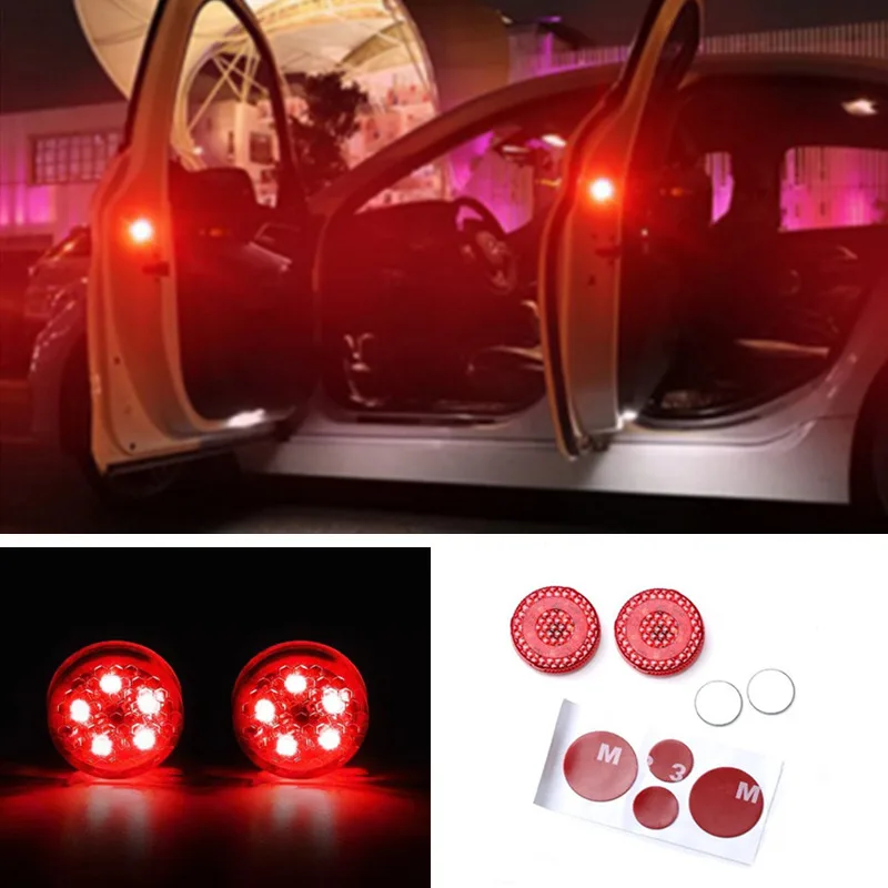 

Car LED Opening Door Safety Warning Anti-collision Lights Flash Light For Nissan Teana X-Trail Qashqai Livina Sylphy Tiida Sunny