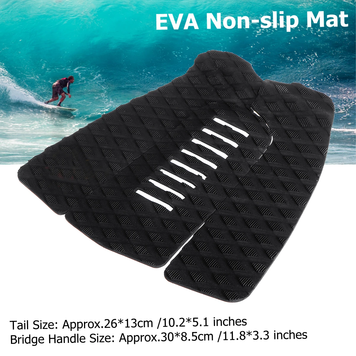 3 шт./компл. EVA тяговые задние накладки для серфинга палубные ручки нескользящий коврик для серфинга резиновая лодка водные виды спорта