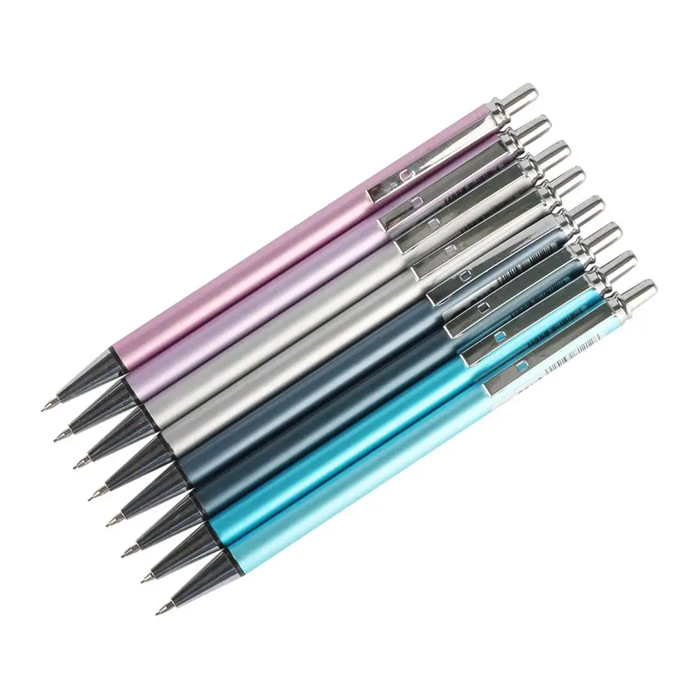 Металлический механический карандаш, 0,5 мм, 0,7 мм, 2B, заправка, черный/цветной, для школы, для письма, автоматический карандаш, для рисования, Прокладочные карандаши