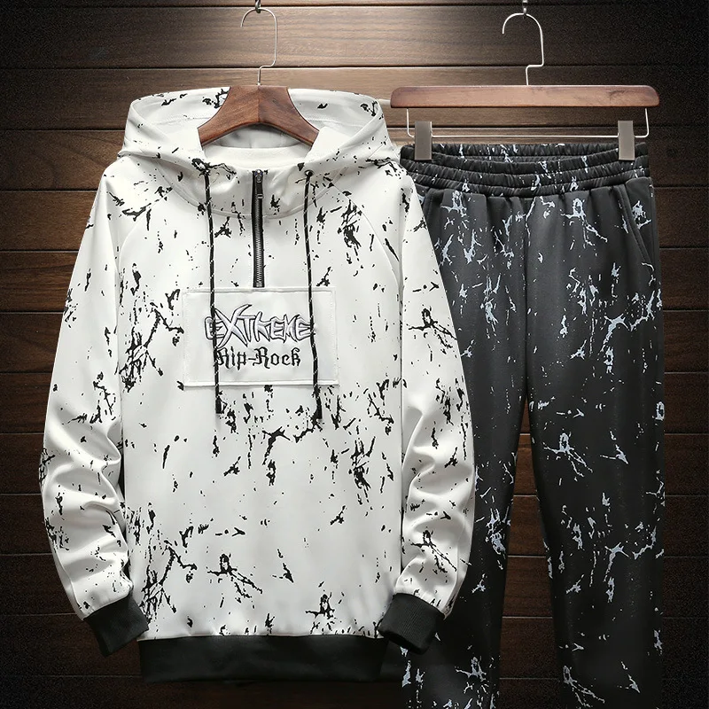

Leisure Sports Suit Men's 2019 Spring And Autumn New Style Men Hoodie Suit Two-Piece Set Youth Handsome Men'S Wear