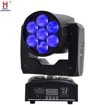 

led mini wash 7x12W moving head light beam moving head dj equipment dmx stage light for disco bar party lights