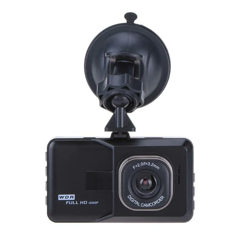Лидер продаж 3-дюймовый Full HD 1080P вождение автомобиля Регистраторы автомобиля Камера DVR EDR Автомобильный видеорегистратор с детектором движения Ночное Видение G Сенсор - Название цвета: Черный