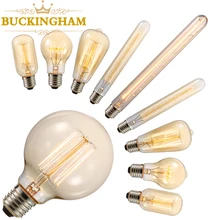 Retro Edison Bulb Filament Incandescent Light Vintage Lamp Ampoule bulbs E14 E27 40w Home Decor Lighting ST64 G95 T300