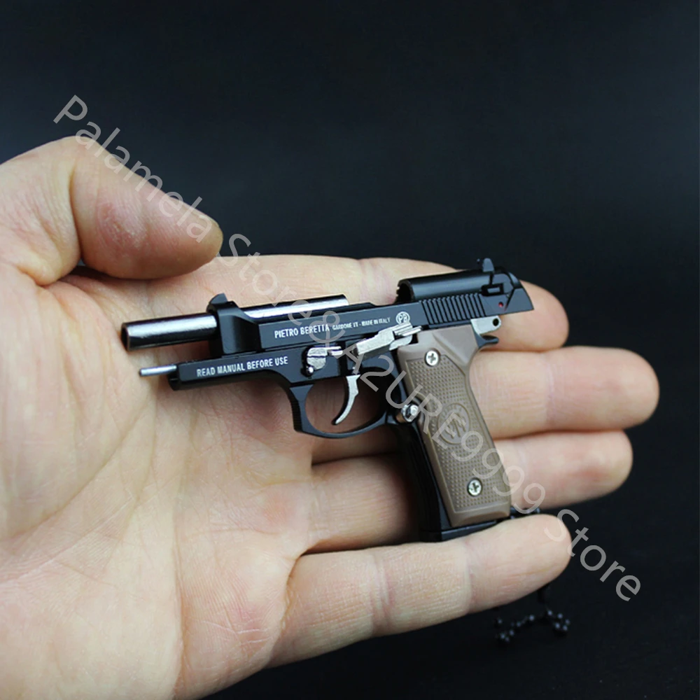 3d Beretta 92f Weapon Model Keychain Pendant Funny Kids Adult Toy Key Chains Aliexpress