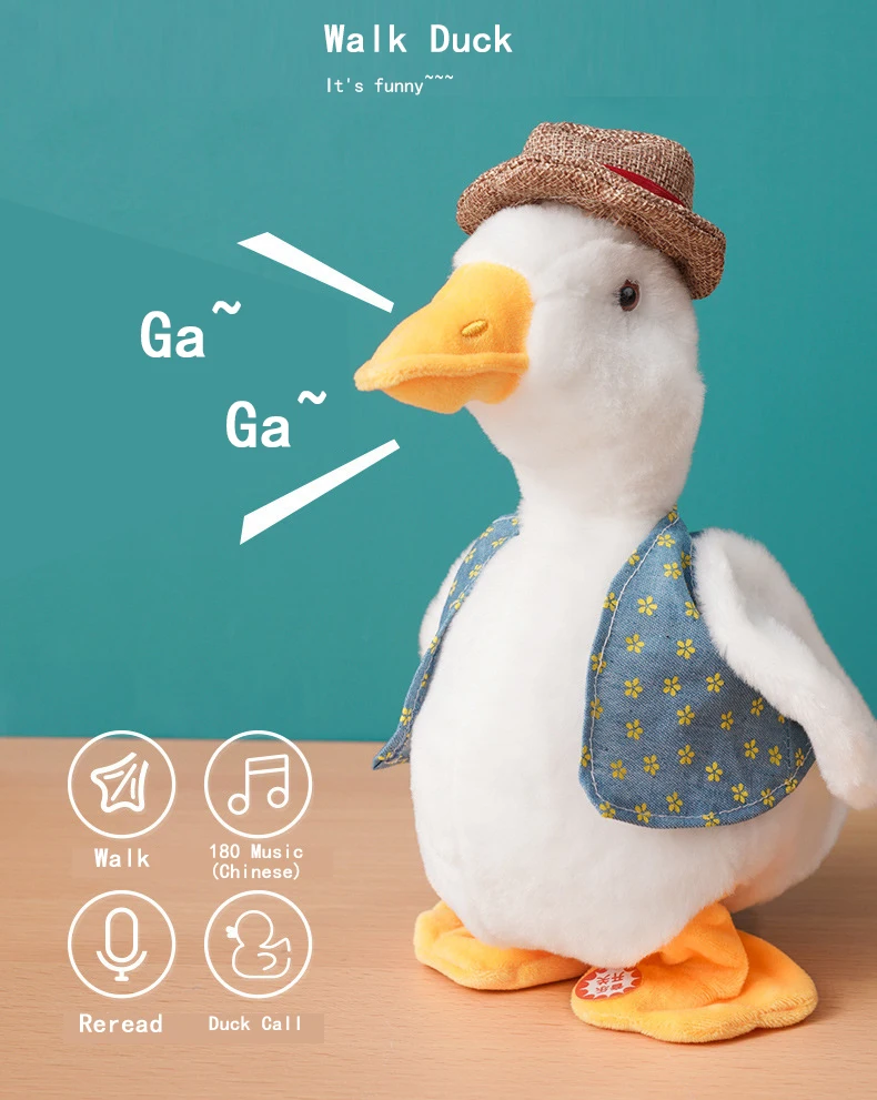 Lucu Catatan Membaca Ulang Bicara Kaki Bebek Mainan Boneka Plush Bayi Anak Gadis Toya Anak Hadiah Ulang Tahun Listrik Dekompresi Boneka Aliexpress Mainan Hobi