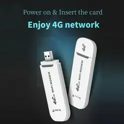 Dongle Modem 3g/4g/Gsm/Umts/Lte, Usb, wi fi, routeur de voiture, avec port adaptateur pour carte Sim et réseau (Y0a6) 
