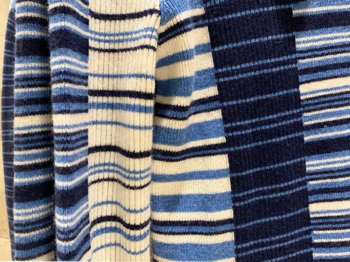 Plaid color matching high neck sweater cashmere+ wool blend slim bottoming shirt high quality women's high stretch sweater