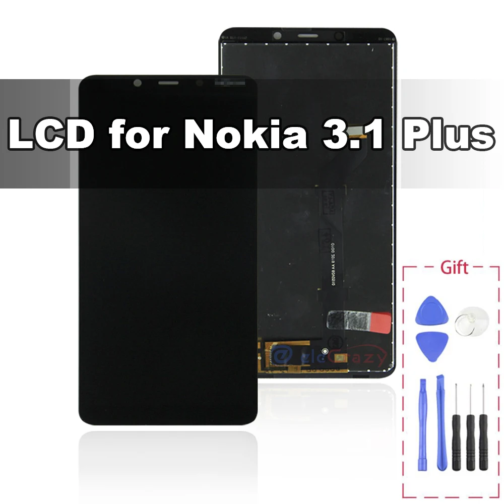 for original Nokia 3.1 Plus 3.1Plus LCD+frame TA-1118 1104 1125 1117 1113 1115 Display touch screen Assembly Replacement