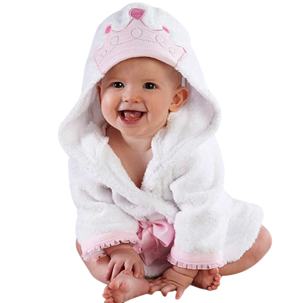 

2019 New Bath Towel Blanket Bathrobe Night Gown Hooded Wrap Cute Soft for Children Baby