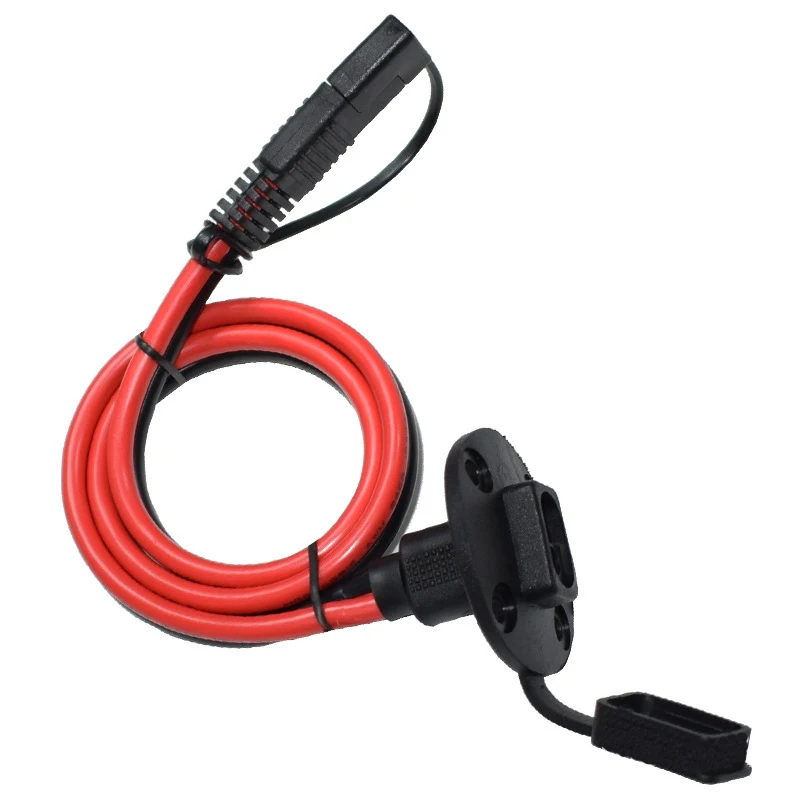 SAE розетка боковая стенка порт всепогодный Универсальный разъем 10AWG 60 см 30A кабель
