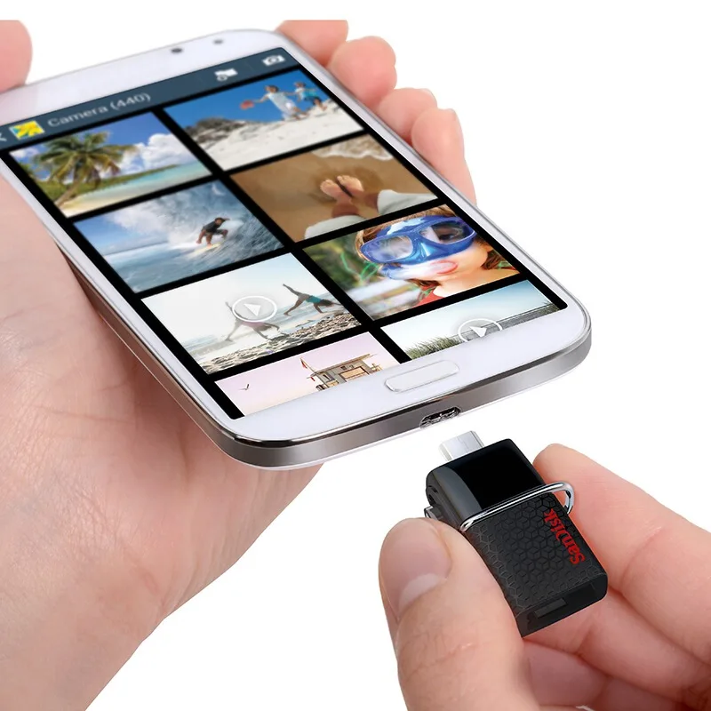 SanDisk USB OTG Pen Drive 128GB 256GB 130mb/s 3.0 Flash Drive 16GB External Storage Pendrive 32gb OTG 64GB Memory Usb stick 3.0
