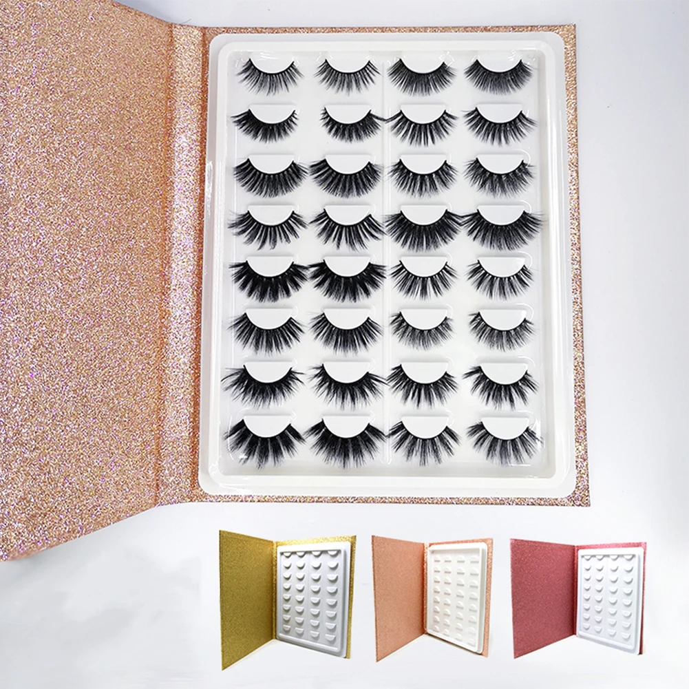 

16 Pair Eyelash Storage Book Eyelashes Sample Catalog Packaging Grafting Cosmetic Container Makeup Display Gift