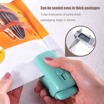 

2 In 1 Portable Handheld Mini Heat Sealer Paper Cutter Food Bag Re-sealing Machine Plastic Bag Sealing Machine