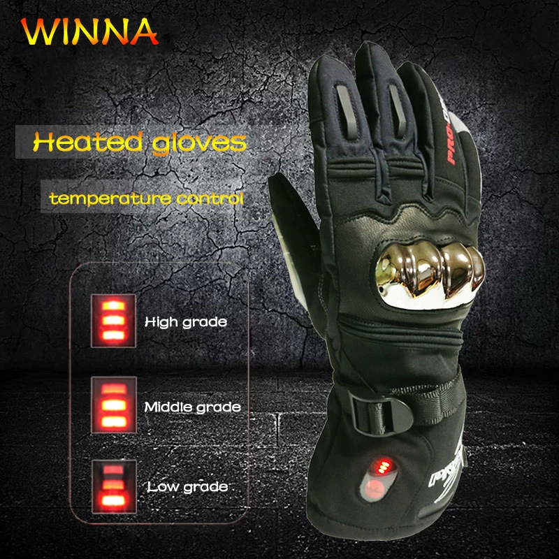 

Waterproof Heating Gloves with Touchscreen Function Snowboard Heated Gloves for Motorcycle Bicycle Ski Electric Thermal Gloves
