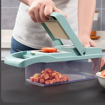 

LBER Multifunction Kitchen Gadgets Vegetable Cutter Slicer Manual Potato Peeler Grater Dicer Durable Anti-Slip Grater For Vege