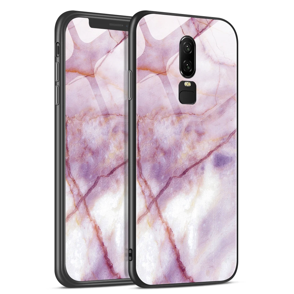 Для OnePlus 6 6T 7 7Pro модный ТПУ чехол для мобильного телефона 1+ 6 6t 7 роскошный ударопрочный закаленное стекло задняя защита жесткий чехол - Цвет: W223