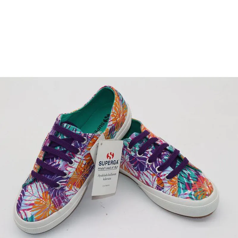 SUPERGA 2750 Cotu классические цветочные женские Velcr удобные кроссовки для мужчин 901-2019A125