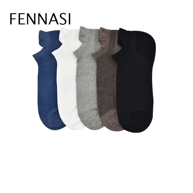 

FENNASI Women's Socks Cute College Style Short Socks Fashion Solid Color Summer Breathable Cotton Socks Woman Ankle Socks