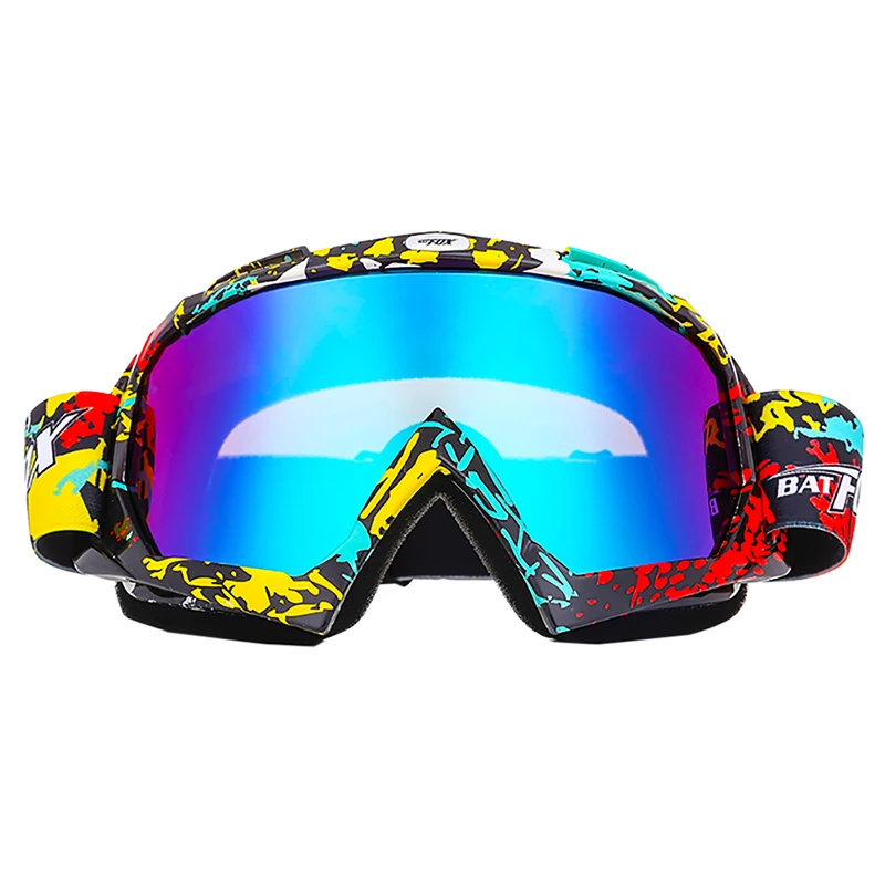 Унисекс MTB лыжные очки анти-УФ очки полиэстер PC + ПВХ спортивные очки разноцветные очки
