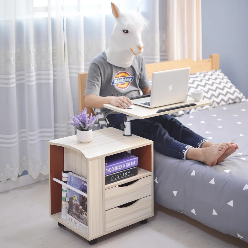 

[Manufacturers Direct Selling] Laptop Table Bedside Table Removable Bedroom Side Cabinet Multi-functional Cabinet