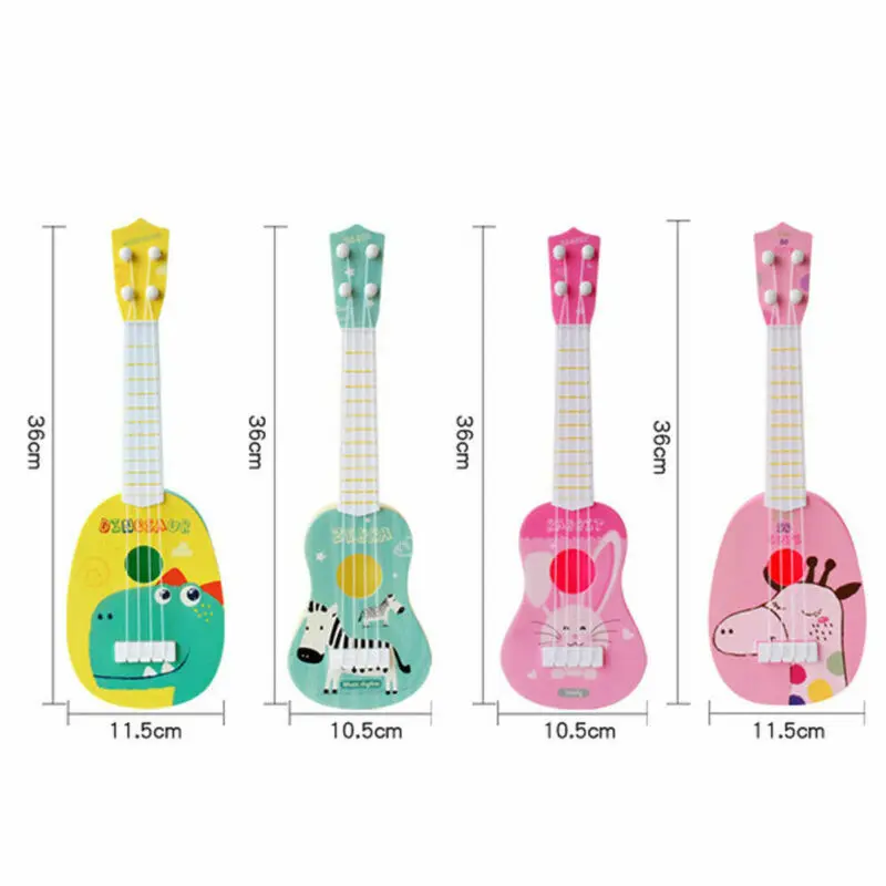 2020 Fashion Trend Mini Kids Animal Print New Small Guitar Musical Instrument Educational Hobbies Toys Children's Gift Present - Image 3