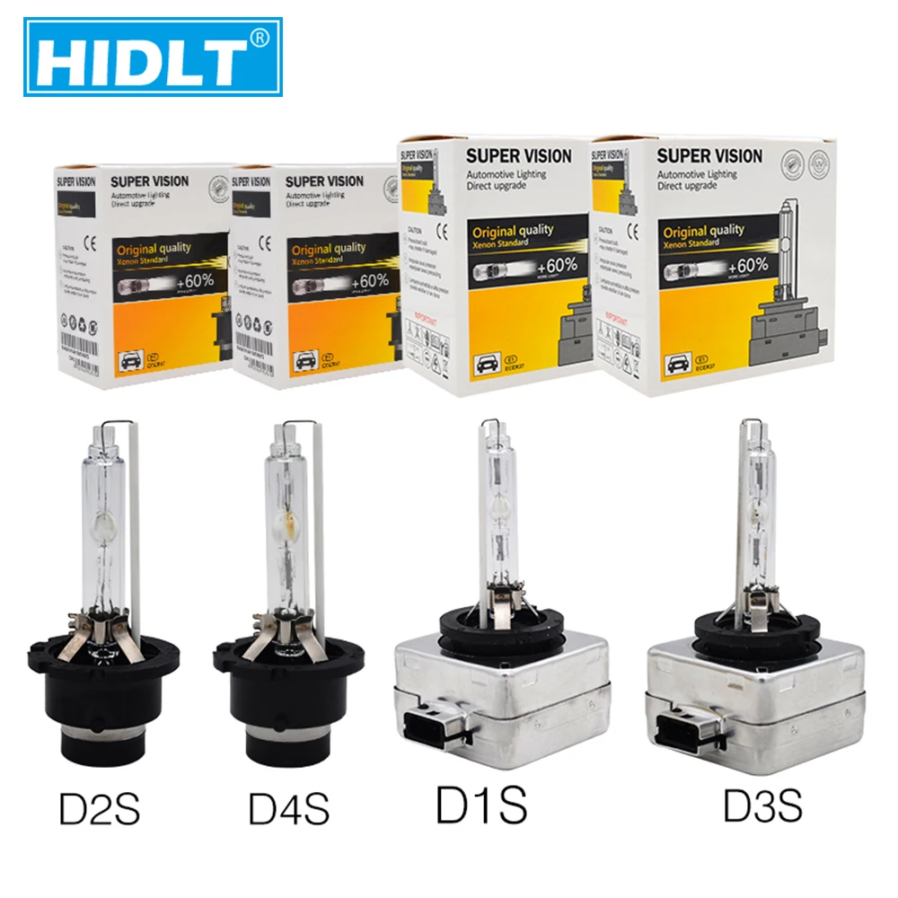 HIDLT 2 шт. 12 в 35 Вт HID лампочка Xenon D1S D2S D3S D4S сменная лампа для фары автомобиля Lamp D1R D2R