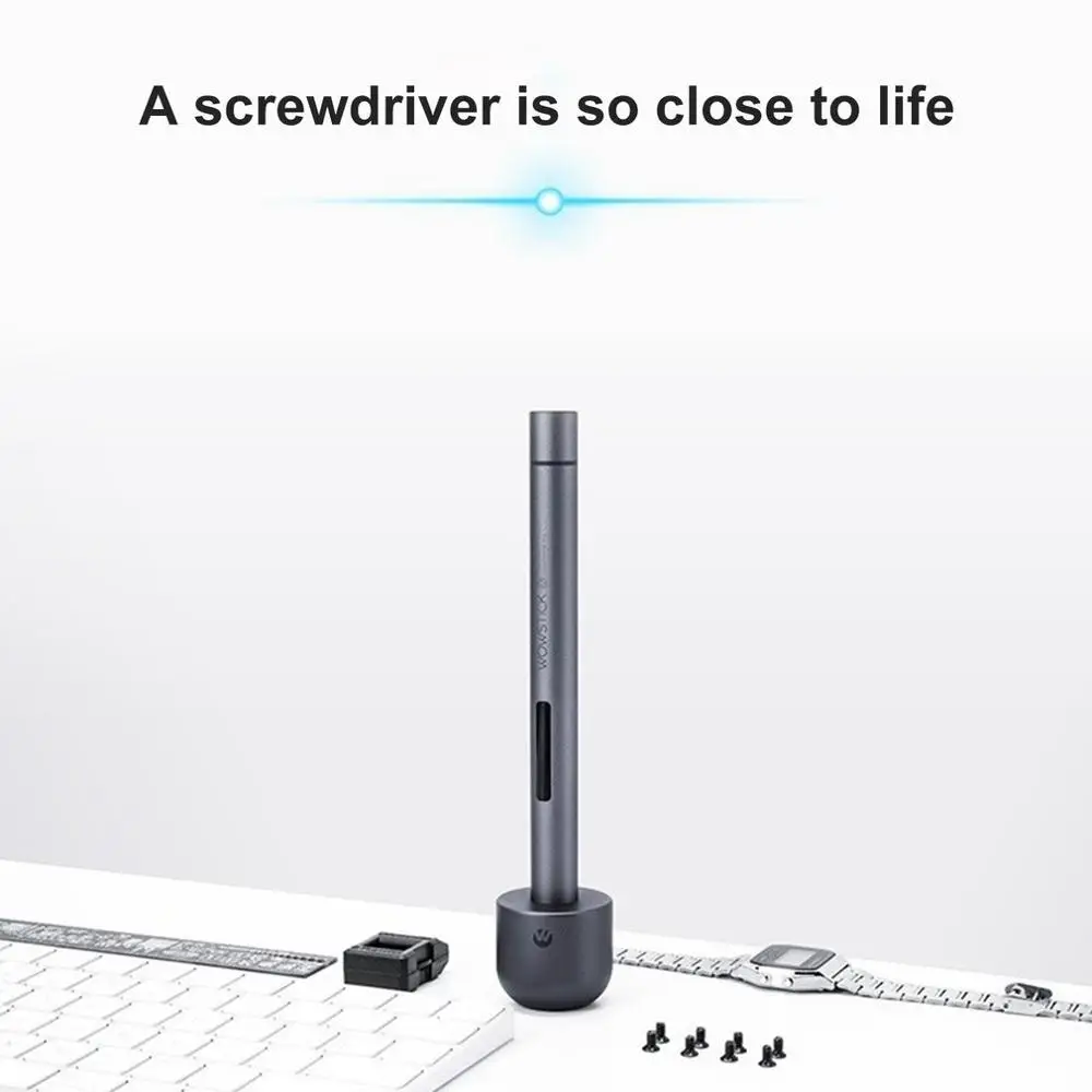 WOWSTICK 1F+ мини электрический шуруповерт перезаряжаемый беспроводной набор отверток с светодиодный литиевой батареей
