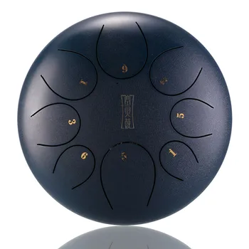 

12 Inch 8 Notes Steel Tongue Percussion Drums Handpan Instrument with Drum Mallets and Bags