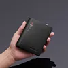 Leather vertical men's wallet Chinese style short card holder high grade Coin Wallet 5