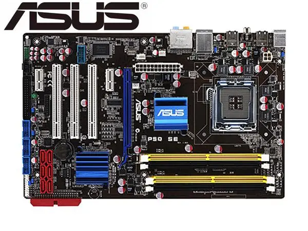 Desktop Motherboard Asus P5Q SE P45 Socket LGA 775 For Core 2 Duo Quad DDR2 16G UEFI ATX BIOS Original Used Mainboard PC