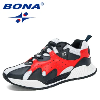 

BONA 2020 New Style Fashion Men's Sneakers Shoes Man Brand Outdoor Walking Leisure Footwear Comfortable Men's Casual Shoes