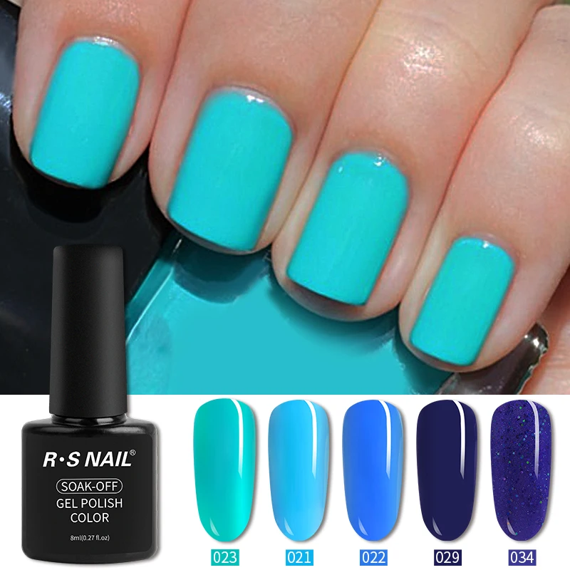 RS NAIL 40 цветов УФ-Гель-лак стойкий Гель-лак для нейл-арта Маникюр Esmalte Permanente замочить от 8 мл