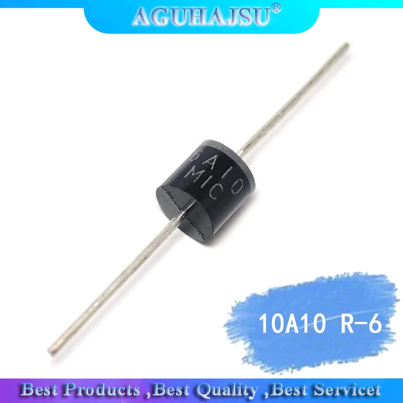10 шт электрическая осевой выпрямительный диод 10A10 R-6 DIP 10A 1000V 10a10 | Электронные