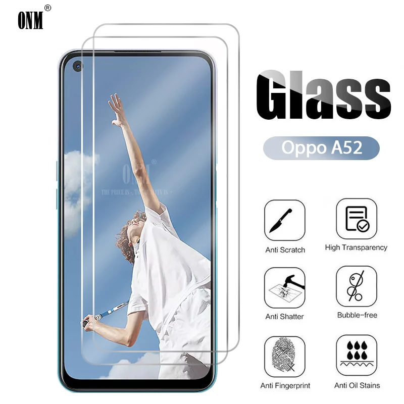 10 шт Oppo A52 закаленное стекло для Защита экрана Защитная стеклянная