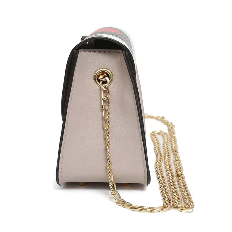 

2019 New Style Fashion Snake Cool Casual Lock Square Sling Bag Shoulder Diagonal WOMEN'S Bag
