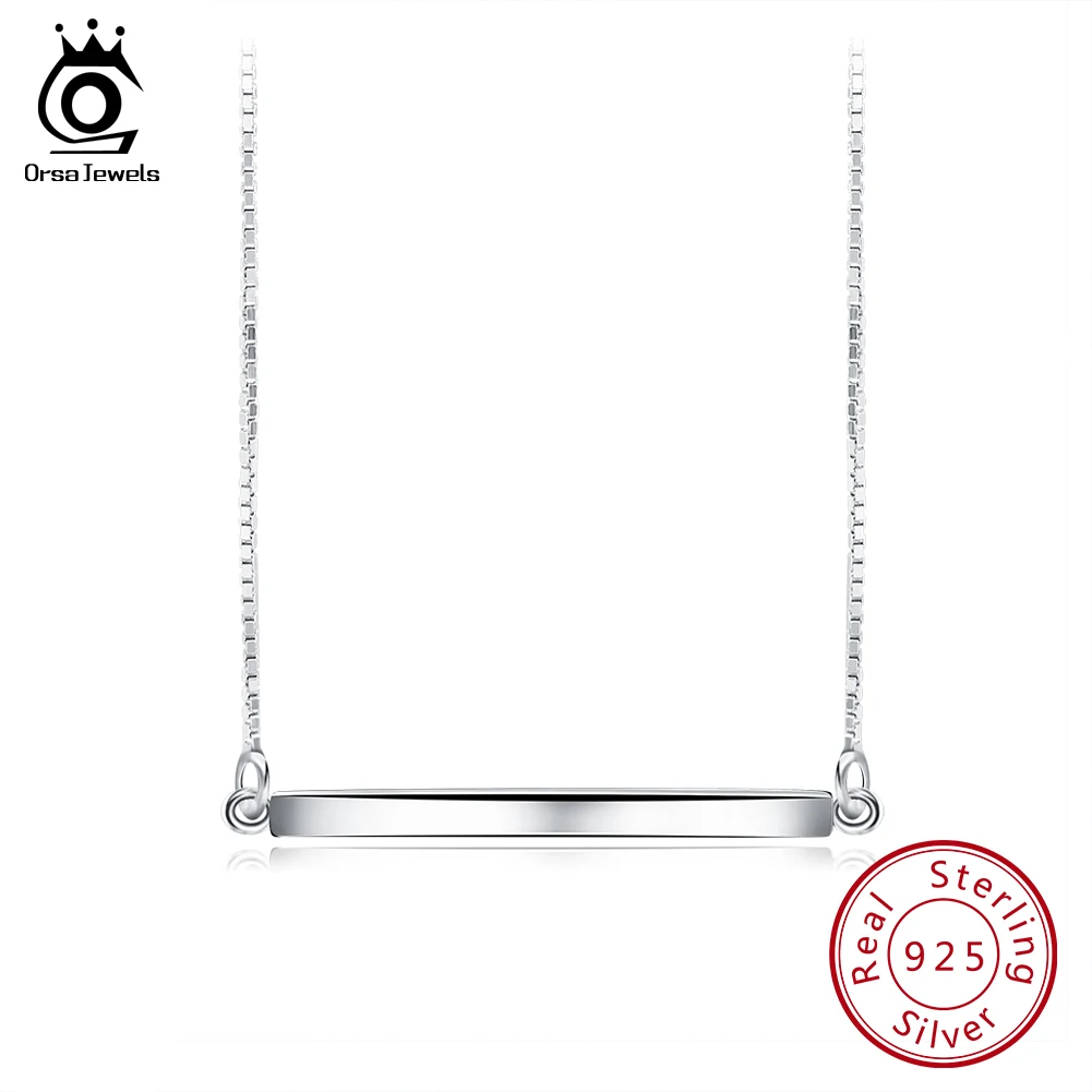 Ожерелье ORSA JEWELS из стерлингового серебра 925 пробы с кулоном для мужчин и женщин