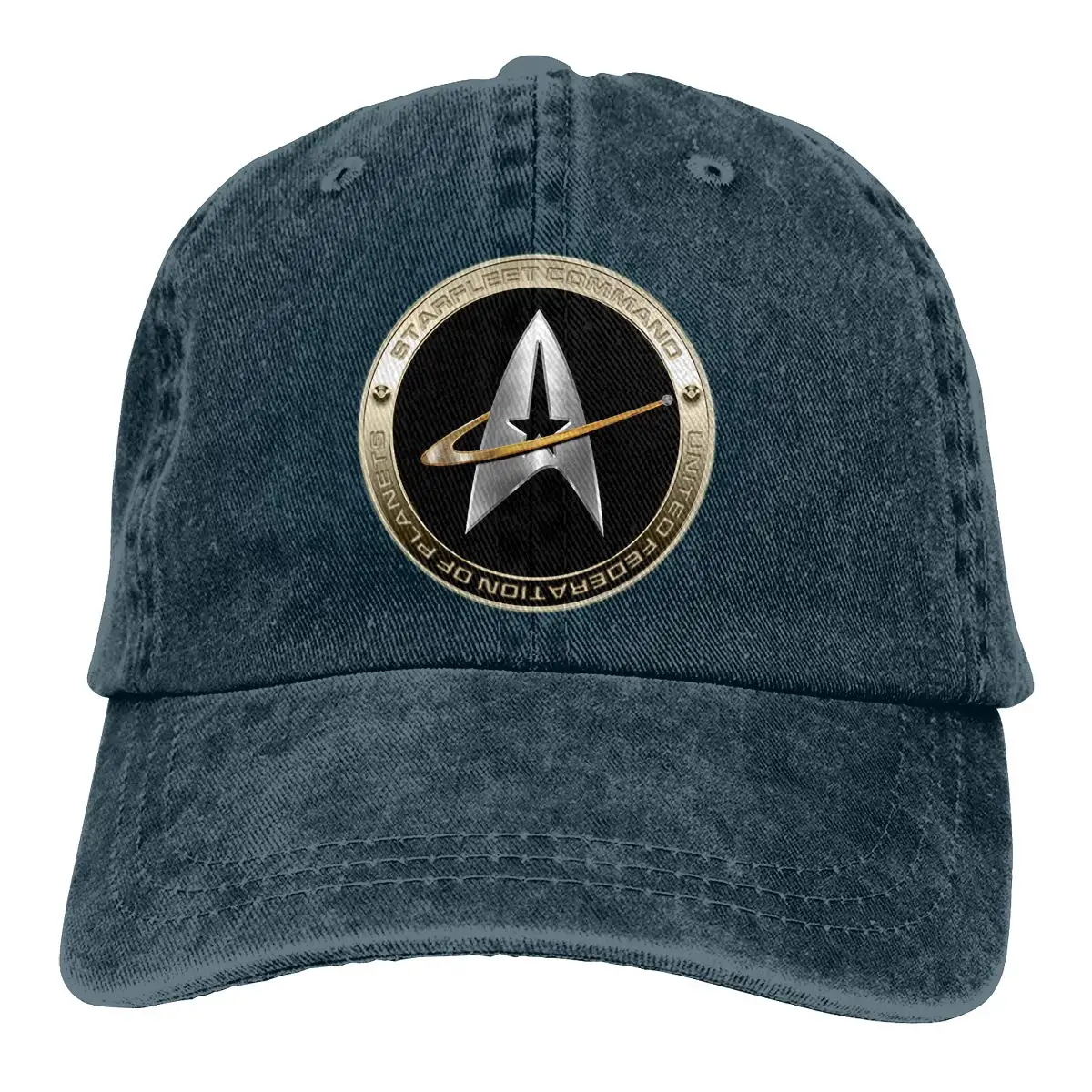 Walter Margaret Hittings Neva Star Trek 50 ретро Регулируемая ковбойская Джинсовая Шляпа Унисекс Хип-хоп темно-синие бейсболки