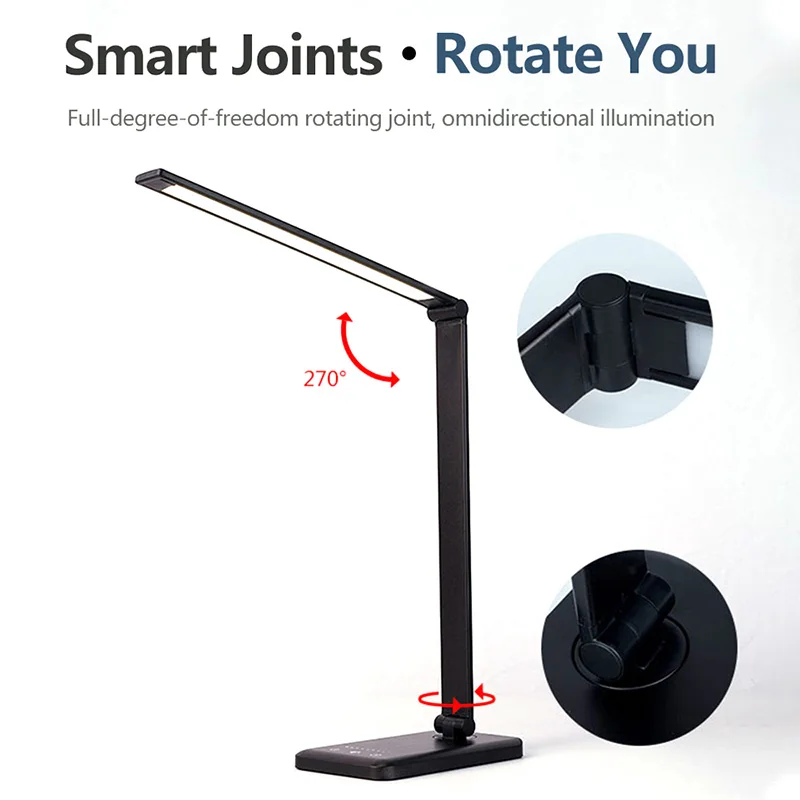 Светодиодный светильник для защиты глаз складной сенсорный выключатель 3/5