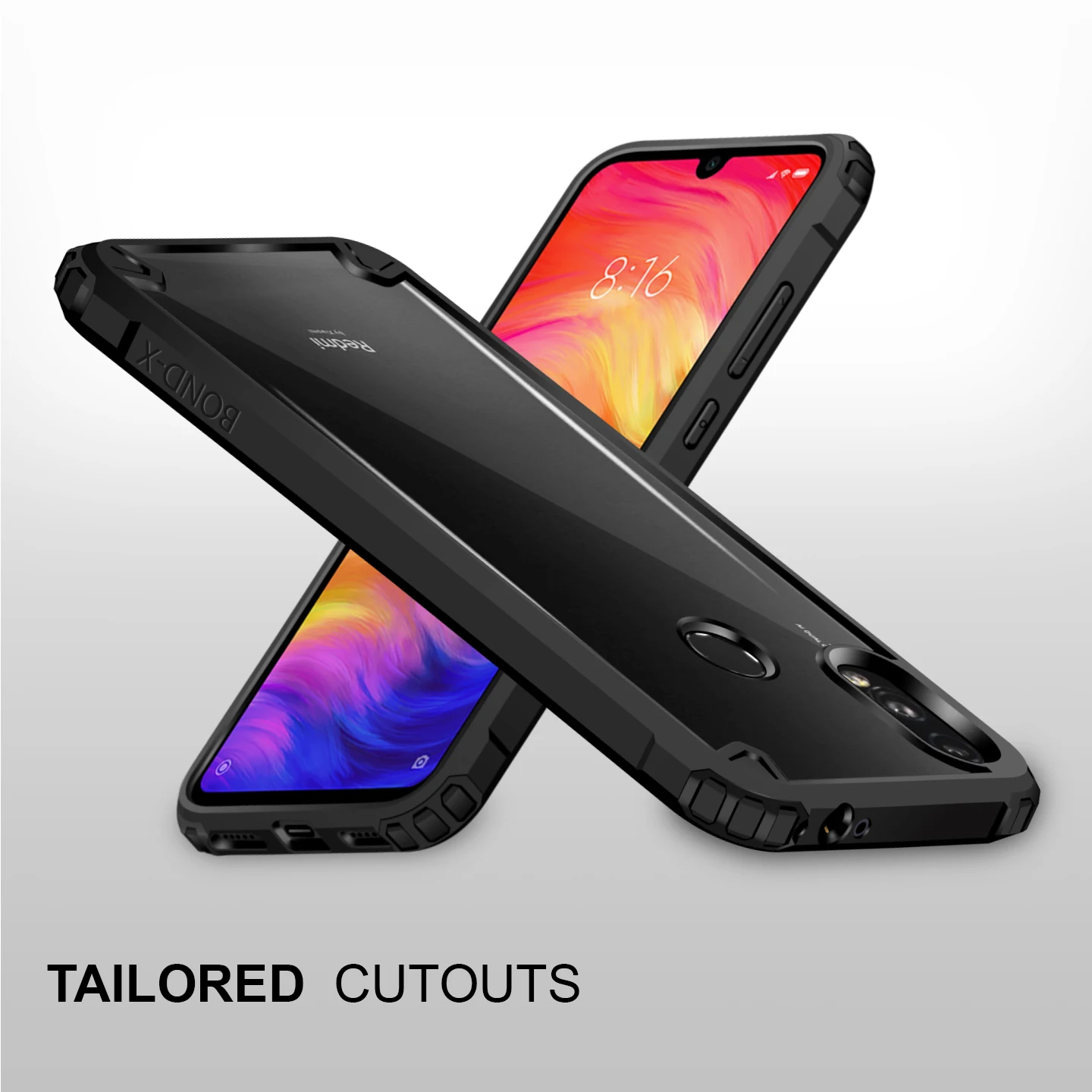 KAPAVER прозрачный гибридный жесткий чехол для Redmi Note 7/Redmi Note 7 Pro TPU бампер ударопрочный защитный задний Чехол