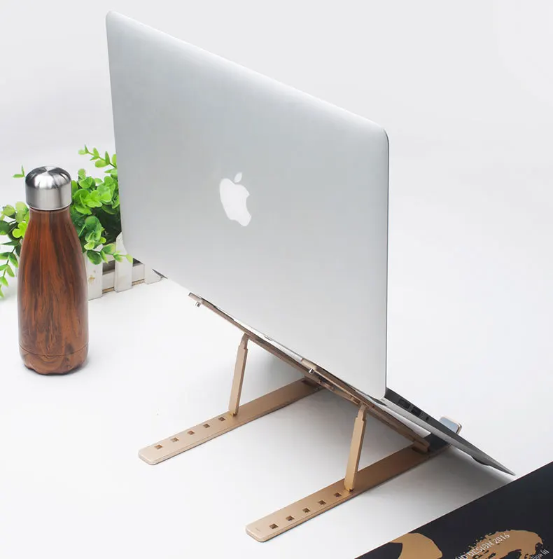 Aluminum Alloy Adjustable Laptop Stand Folding Portable for Notebook Laptop Computer Bracket Holder Non-slip