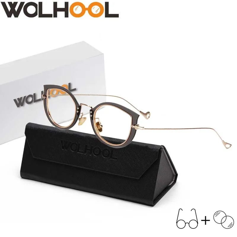 Ультралегкие женские очки кошачий глаз нового дизайна прозрачные с