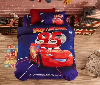 

3D Winter Bed Linen Set McQueen Cars Bedding Single Size Quilt Duvet Cover for Kids Bedroom Decor Queen Bedspread Baby Children