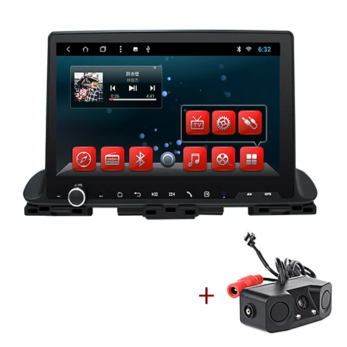 YAZH Android 9,0 Авторадио Мультимедиа для KIA Cerato Forte K3 с дисплеем 1024*600/SWC/OBD/Bluetooth 5,0/зеркальная связь - Цвет: with Radar camera