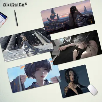 

RuiCaiCa Non Slip PC Ghost Blade Natural Rubber Gaming mousepad Desk Mat Free Shipping Large Mouse Pad Keyboards Mat
