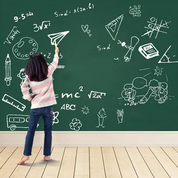 

45X100Cm Magnetic White Board Wall Stickers Children Chalk Drawing Note Board Office Whiteboard Green Self-Adhesive Removable