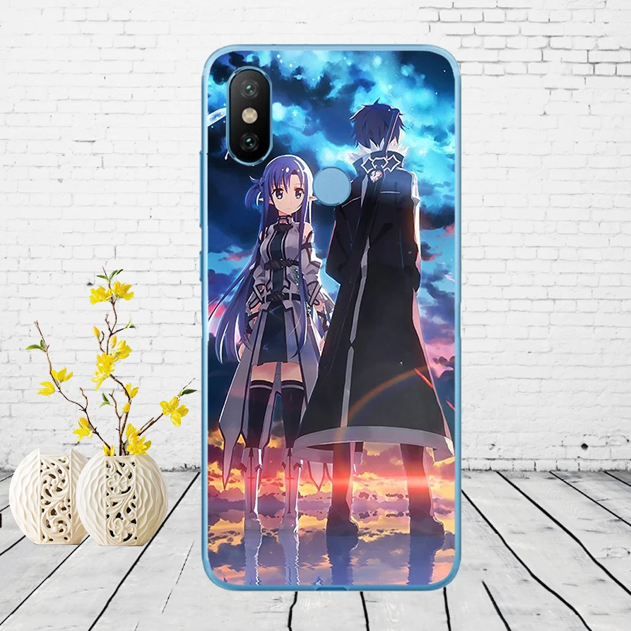 239DD Sword Art Online SAO Аниме Манга Мягкий силиконовый чехол для Xiao mi Red mi 6 6a mi 8 a2 lite note 5 6 pro 7 Case - Цвет: 17