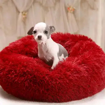 

plush dog bed And Winter Warm Pet Kennel Cushion Soft And Comfortable Cat Nest Dog Bed Pets Sofa Bed Can Be Hand Washed