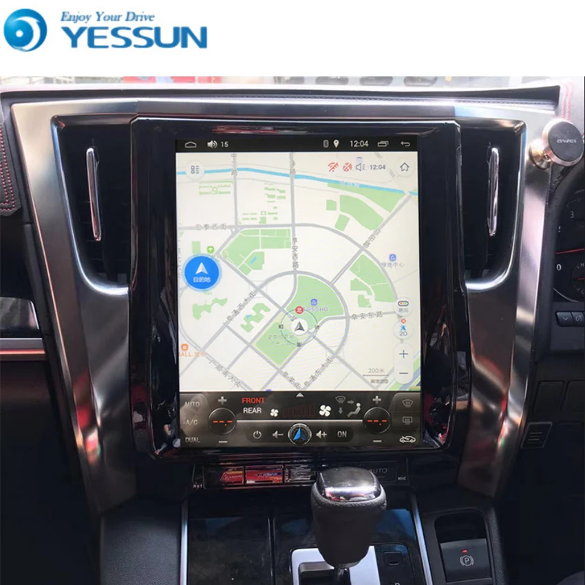 Yessun Android радио Автомобильный навигатор gps для TOYOTA Alphard Vellfire AH30~ мультимедиа плеер вертикальный экран