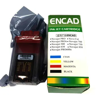 

4PCS CMYK Printer Ink cartridge for lecai encad novajet 750 505 600 630 500 736 750 850 880 printhead print head 600DPI