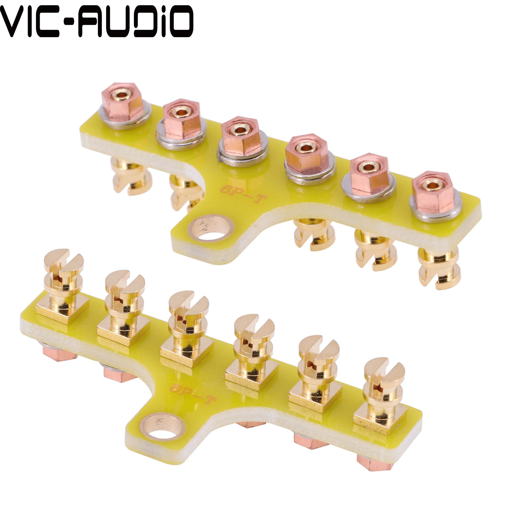 

6-Posts 6PIN T Style Audio Tag Strip Tag Board Turret Board Terminal Lug Board For Audio Vintage Tube Amplifier HIFI DIY